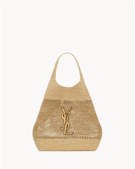 ysl raffia tote|ysl raffia beach bag.